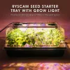 Control 1 Set Seed Starter Tray Kit With 5 Brightness Levels Grow Lights, Top Smart Temperature Humidity Control Seedling Tray Dropshipp