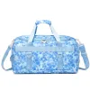 Väskor stora resor tygväskor för kvinnor 2023 Ny modehelg resande duffelväska damer rosa blå stora helgers väskor arrangör