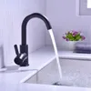 Bathroom Sink Faucets Single Handle Brushed Gold Faucet With -Up Drain And Cold Water Mixer Brass Black Basin