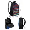 School Bags YIKELUO Fashion Traditional Aztec Print Durable Backpack 3pcs Youth Large Capacity Laptop Bag Casual Knapsack Lunch Gifts