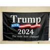 Banner vlaggen Donald Trump 2024 Vlag Keep America Great Again Lgbt President USA De Res hebben veranderd Take Back 3x5 ft 90x150 cm druppel D OT4IW