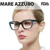 LEITUROS COMPOS MULHERES MATERIAL MATTE LEESBRIL RETRO CAT OLHOS LESBRILLE LONGAÇÃO DIOPTO DO VILA 150 250 A 600 MARE AZZURO 240415