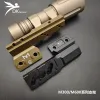 スコープエアソフトSF M300 M600懐中電灯メタルオフセットマウント戦術スカウトライトハンティング武器アクセサリー20mm MLOKキーモッドレールベース