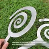 Décorations de jardin 1pc Pape en spirale en acier inoxydable Décoration de bordure de bordure support en métal Nails de paysage en métal