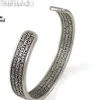 Desginer Viviennes Westwood Anxi Empress Dowager Bracciale con antiche lettere argento tailande