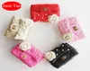 Just Tao Childrens Fashion Leather Burse Baby Flor Flower Pearl Bags Crianças pequenas carteiras infantis de bolsa JT0257056433