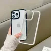 Hard Acrylic Candy Color Shockproof Phone Case For iPhone 15 14 13 12 11 Pro Max X XS XR 8 7 Plus Mini Transparent Cover