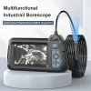 Kameror 1080p Inspektionskamera med 4,3 tum IPS -skärm Singel Lens Industrial Endoscope med 6 LED för bilmotorcheck