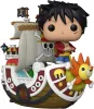 Dockor En bit som går tusen soliga Luffy med GOMER MERRY #111 NYCC Shared Exclusive Model Doll Toy