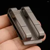 Keychains Titanium Alloy Clip-on Carabiner Double Clip Boucle de courroie extérieure Sports Taies Keychain Pocket Tools Pendant