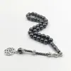 Tasbih Natural Ematite in stile Misbaha Preghiera musulmana perle di pietra islamica Regali del braccialetto di rosario per eid adha arabo gioielli 240410