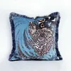 Covers Printed Deer Cushion Pillows Pattern Veet Pillowcase Lumbar Pillow Cover Tassel Edge Home Decoration