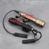 Scopes Airsoft Wadsn M300 M300A M600 M600C Latarka Białe światło dla Airsoft Mini Scout Light High Lumen Broń przełącznika światła