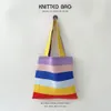 Torebka Rainbow Striped Nowa koreańska torba na ramię w stylu Y2K