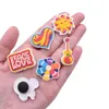 Anime baby girl love flower charms wholesale childhood memories funny gift cartoon charms shoe accessories pvc decoration buckle soft rubber clog charms