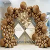 Party Decoration Retro Brown Balloon Garland Arch Kit Baby Shower Decor Ballon Kön Reveal Birthday Wedding Anniversary Globos