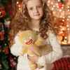 Dolls Gingerbread Man Plush Toy Baby Appease Doll Biscuits Man Pillow Car Seat Cushion Reindeer Home Decor Toy Children Christmas Gift