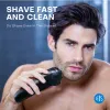 Barbeadores pfay pa168 barbeador elétrico para homens 3d flutuante rotary masculino de barba de barba de barba