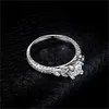 Wedding Rings sieraden 925 Sterling zilveren verlovingsring voor vrouw Celtic 5a CZ Simulated Diamond Ring 240419