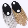 Brooches 1 Pcs Fashion Handmade Shoulder Jewelry Tassel Rhinestones Epaulettes Clothing Accessories Brooch Epaulet Shoulder Brooches