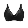 Bras Sexy Women Lace Mesh Minimizer Pełne pokrycie Non wyściełane underwire 38 40 42 C D E F G Solidny komfort gładki bralet w dekolcie