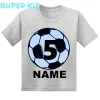 T-shirts Shirts d'anniversaire du ballon de foot