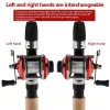 Accessoires Sougayilang Mini Trolling Rolle 3,5: 1 -Zahnradverhältnis Gusseiseisfischerei Rolle 3,5: 1 Zahnradverhältnis Spulenfischerei Baitcasting Reel de Pesca