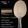 Huieson 5 Plywood 2 Ply AL Carbon Fiber Table Tennis Blade ALC Lightweight Ping Pong Paddle Racket DIY Accessories 240419