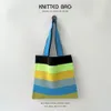 Torebka Rainbow Striped Nowa koreańska torba na ramię w stylu Y2K
