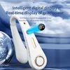 Taşınabilir Hava Soğutucular Akıllı Dijital Ekranlı Boyun Fanı Portatif Boyun Fan Yüzsüz Boyun Fan Y240422