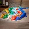 Dolls Simulation Dragon Long Pillow Hugs Cute Snake Plush Toy Soft Cartoon Five Colors Dinosaur Stuffed 220CM Sleeping Cushion Gift