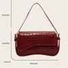 retro Ste Pattern Tote French Luxury Buckle Closure Handbag 2023 High-end Leather Top Handle Bag Women Waterproof Shoulder Bag N57z#