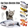 Electric Cat Toy Fish Pet Toys Simulation Swing Kitten Dance Funny Cats Chewing Playing Supplies USB Charging 240410