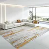 Carpets Light Luxury Living Room Carpet 160 230 Sofa Area Rug Gold Bright Silk Bedroom Bedside Mat Polypropylene