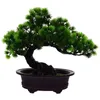 Dekorative Blumen kleine Topf Simulation Bonsai Künstliche Kiefer Home Dekoration Ornament Baum