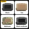 Tillbehör Taktisk förvaringslåda Vattentät utomhusjakt Skjutvapen Tillbehör Fascase Hard Shell Molle Military Airsoft Toolbox