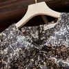 Lässige Kleider Frühling Herbst Boho Print Chiffon Midi Kleid Frauen elegante Bodycon Puffhülle 2024 Koreanische Vintage Party Vestido