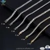 Hot Sale VVS Diamant Tennis Chain Hip Hop Gra D Moissanite ketting Bracelet Fijne sieraden 925 Zilveren ketting voor mannen Women