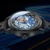 Zegarki Luksusowe automatyczne zegarek Mężczyzn World Time Strefa Mechaniczne zegarki na rękę Tophill 41 mm zegarki szkieletowe Lumous Wodoodporne zegary 2023