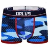 Sous-pants orlvs d'été des sous-vêtements masculins camouflage maillage tissu respirant et sac convexe confortable quatre shorts d'angle ou