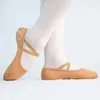 Tanzschuhe Ushine EU23-45 Professionelle Qualität Tuose Slipper Leinwand weicher Einzelbauch Yoga Gym Ballet Mädchen Frau Mann Ballerina