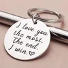 Keychains Stainless Steel Military Dog Tags For Romantic Lovers Key Chain Gift