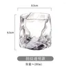 Copos de vinho murcha de uísque torcido Copo japonês de forma de cerveja Instagram criativa bebida fria de cristal transparente de cristal transparente wate