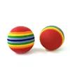 Cat Toy Ball Creative Colorful Interactive Cat Pom Chew Toy Interactive Cat Toys Ball Pet Supplies Spela tugga rattle skrapa