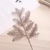 Fiori decorativi 10 pezzi di simulazione in polvere Simulazione di pini foglie Accessori per alberi di decorazione natalizia Accessori ghirlande rattan