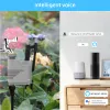 Control Tuya ZigBee Water Flow Meter Wireless Watering Valve Timer Programmable Water Hose Faucet Smart Sprinkler Timer Alexa Google