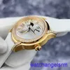 AP Wrist Watch Chronograph Millennium Series 77315or Original Diamond 18K Rose Gold Material White Fritillaria Dial Date Dynamic Storage Moon Fas Display What