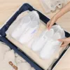 Sacchetti 10pcs set copri per polvere di scarpe non tessuto a prova di polvere trasparente sacchetto da viaggio da viaggio sacchetti di scarpe per asciugare le scarpe proteggere le scarpe