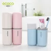 HOOFDS ECOCO WASHUP Draagbare tandenborstel Cup Tandeltjesborstelbekerhouder, voor toiletten voor huishoudelijke toiletten en badkamers Travel Accessories Tools