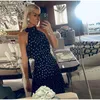 Arbetsklänningar Kvinnor Fashion Print 2 -stycke kjol Set Strapless Backless Tops Hög midja veckad kostym 2024 Spring Office Lady Outfit